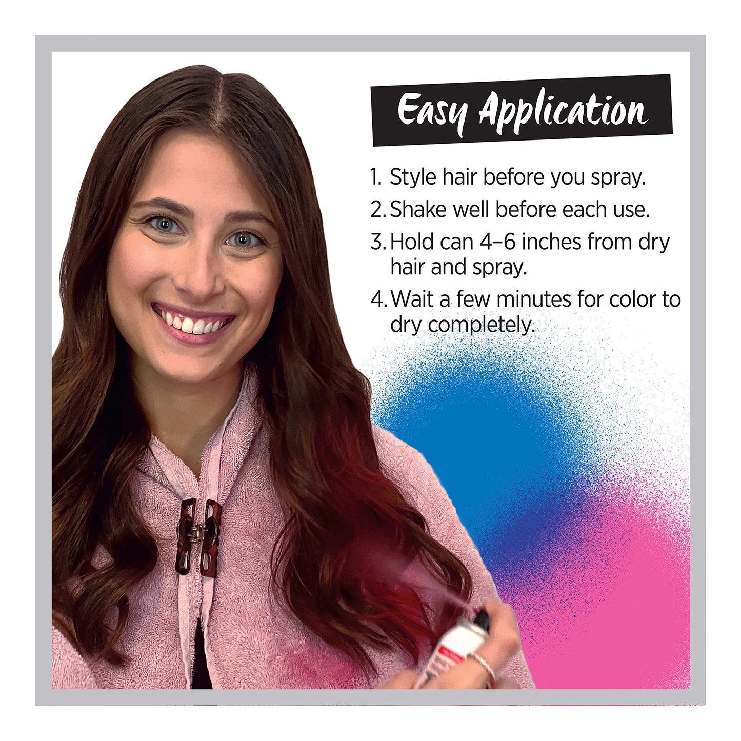 L’Oréal Paris Hair Color Colorista 1-Day Spray, Pastelpink, 2 Ounce