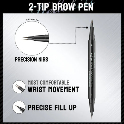 Dual-Ended Waterproof Brow Pencil
