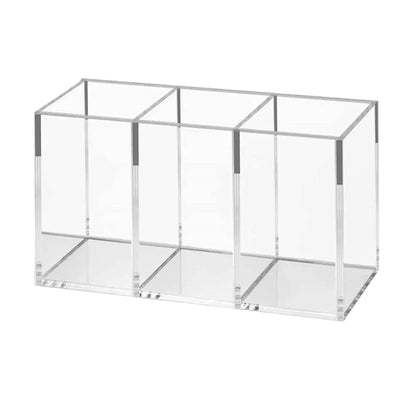 Transparent Makeup Brush Organizer Tray