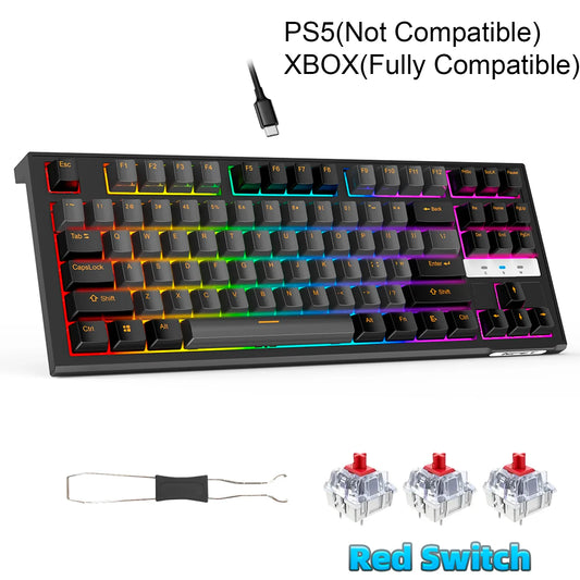 NPET 87 Keys RGB Keyboard