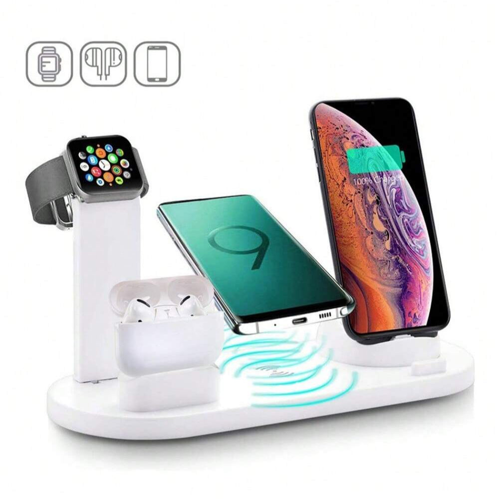 5-in-1 Wireless Charger Dock for iPhone, Samsung & Android Devices