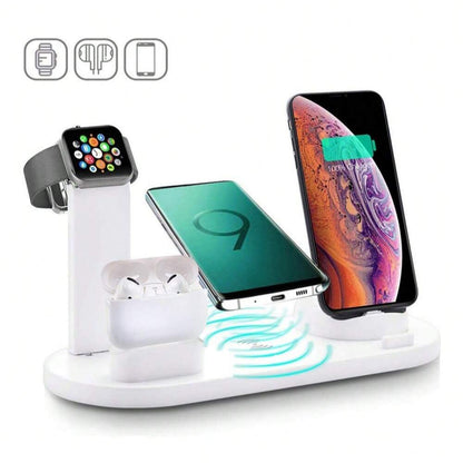 5-in-1 Wireless Charger Dock for iPhone, Samsung & Android Devices