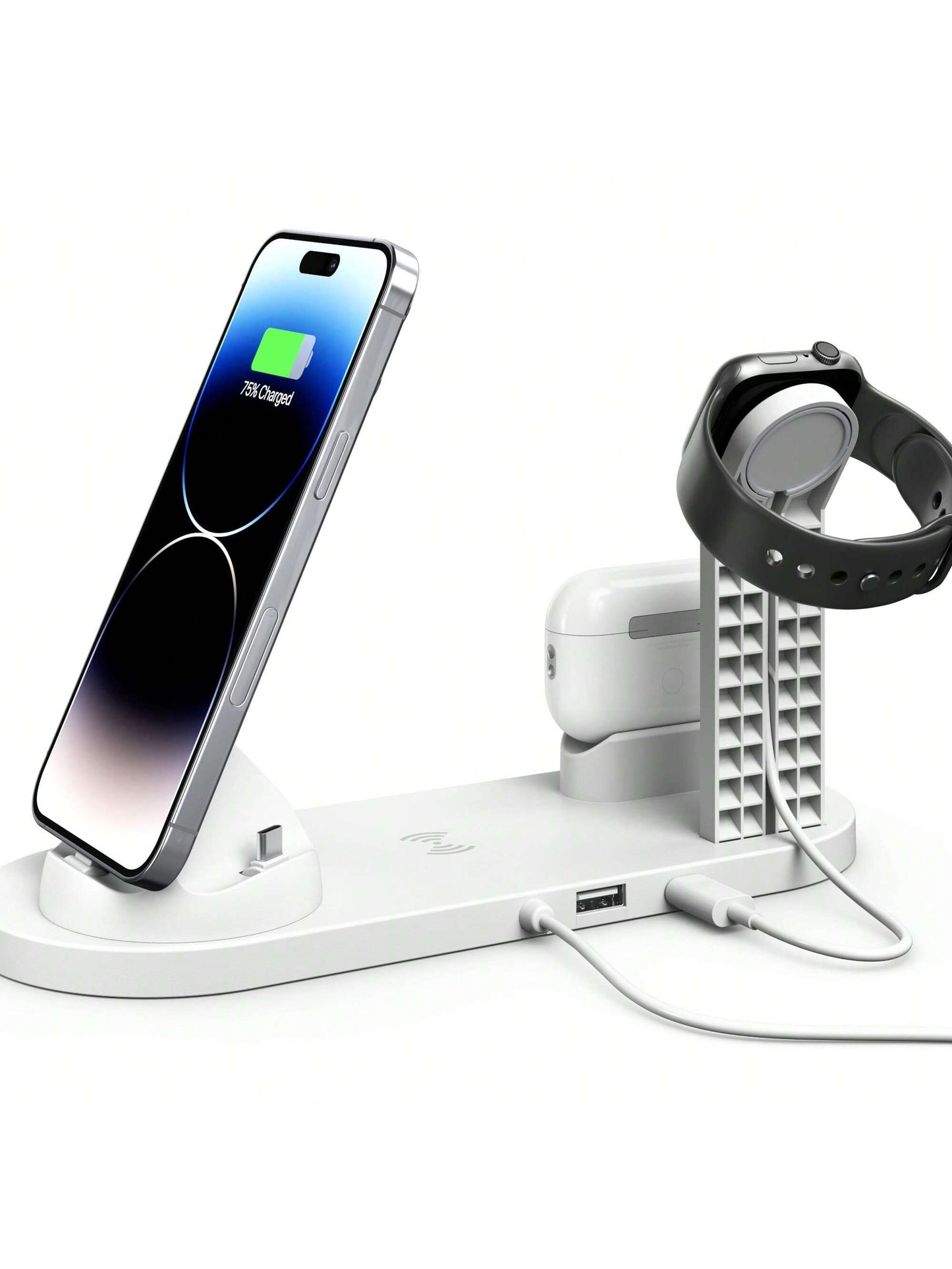5-in-1 Wireless Charger Dock for iPhone, Samsung & Android Devices