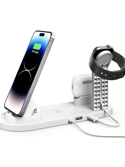 5-in-1 Wireless Charger Dock for iPhone, Samsung & Android Devices