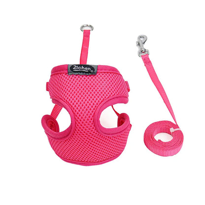miss doggy Soft Mesh Dog Harness Set