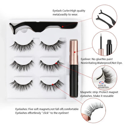 Magnetic 3D Mink Eyelashes Pair