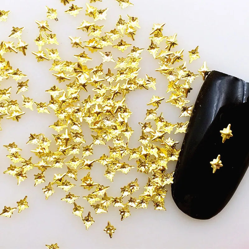 Metallic 3D Nail Art Studs