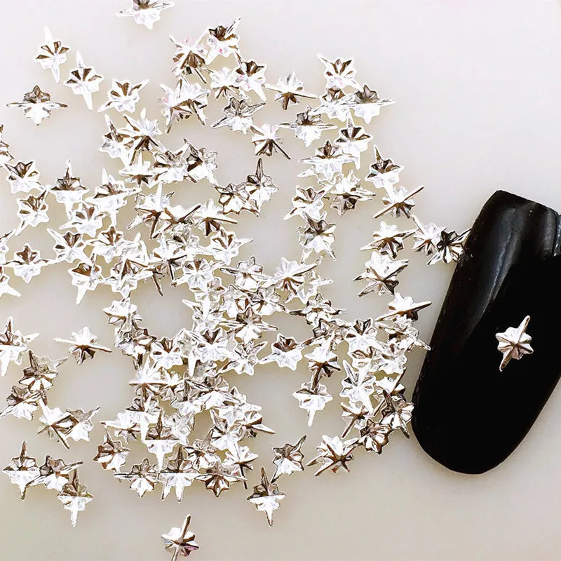 Metallic 3D Nail Art Studs