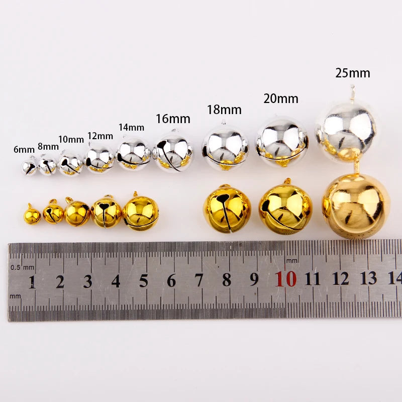 Silver Gold Jingle Bell Ornaments