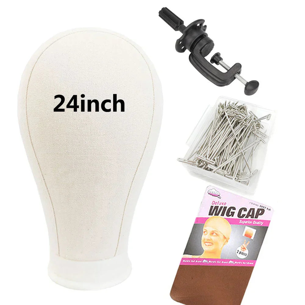Canvas Mannequin Wig Head Stand