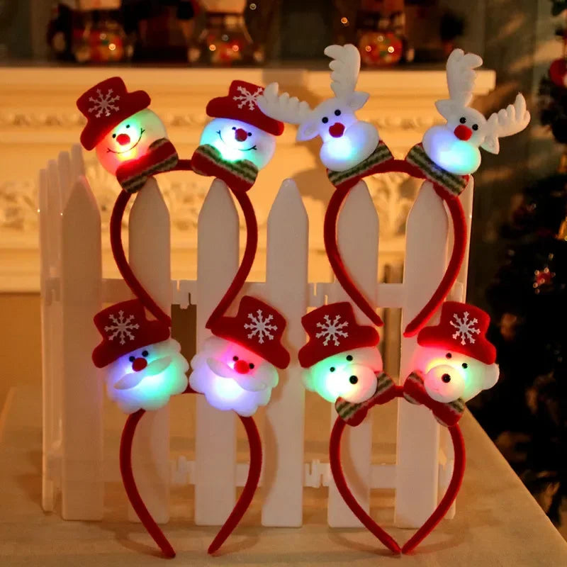 LED Christmas Reindeer Antler Headband