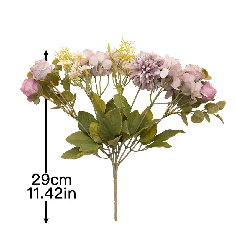 Silk Dandelion Flower Bouquet