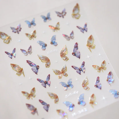 5D Spider Web Nail Sticker