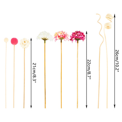 Pink Hydrangea Reed Sticks