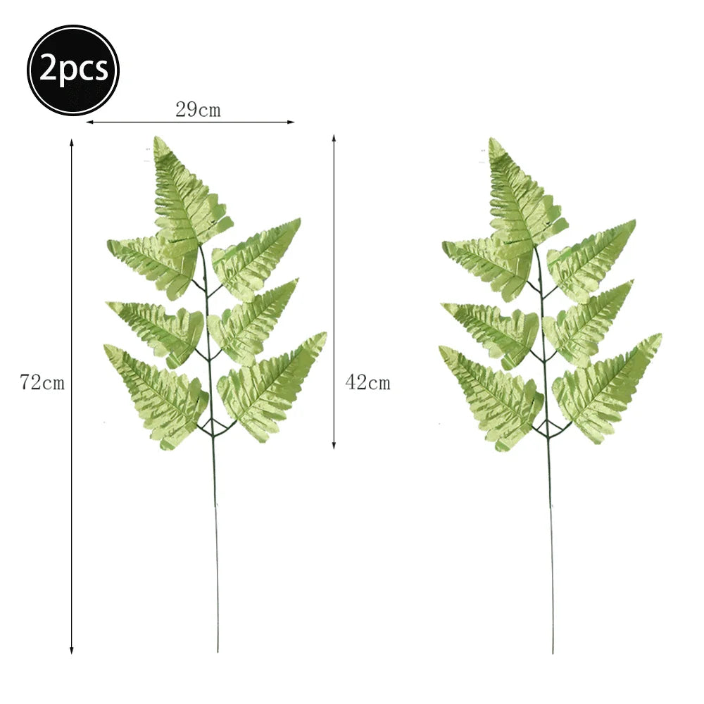 Artificial Tropical Palm Monstera Leaves