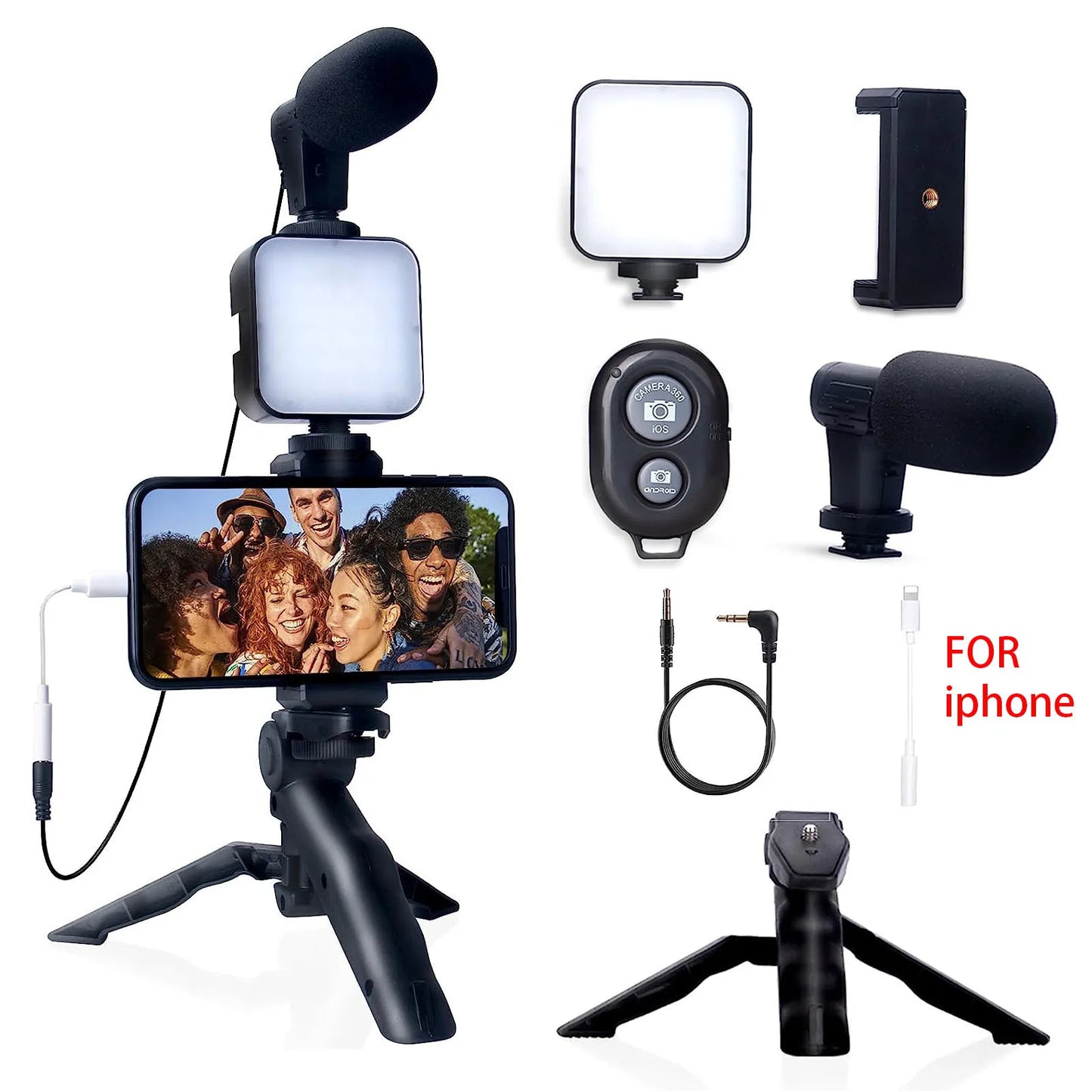 BTFOOR Smartphone Vlogging Kit with Tripod