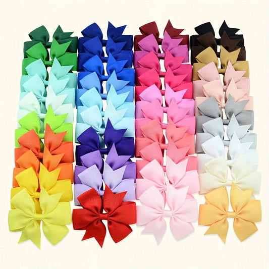 Random Color Bow Hair Clips