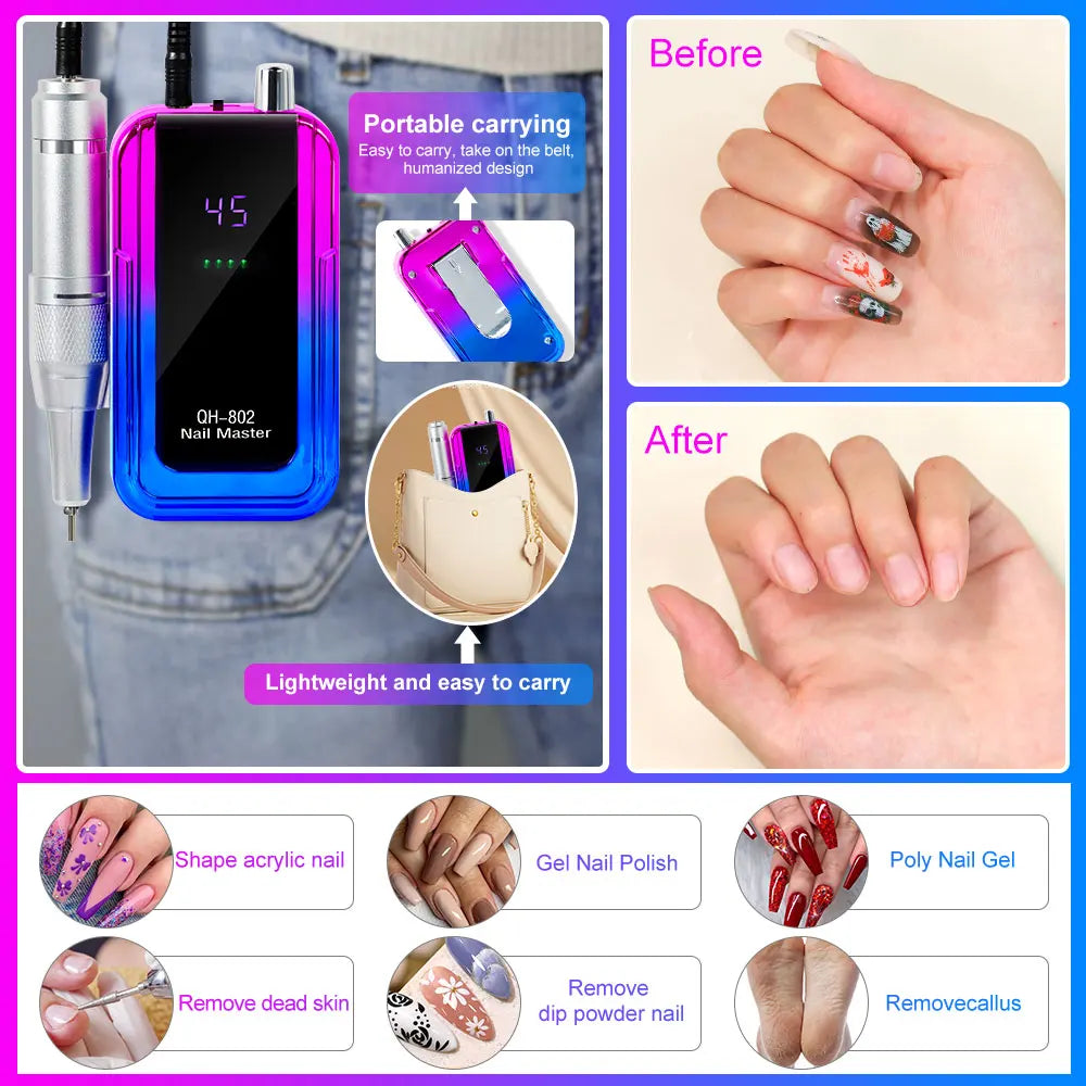 Portable Electric Nail Drill Machine