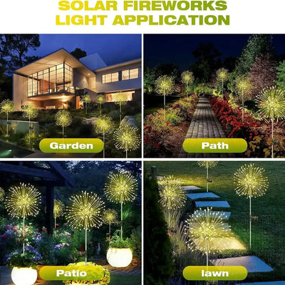 GCTECHING Solar Firework Garden Lights