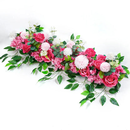 White Rose Floral Row