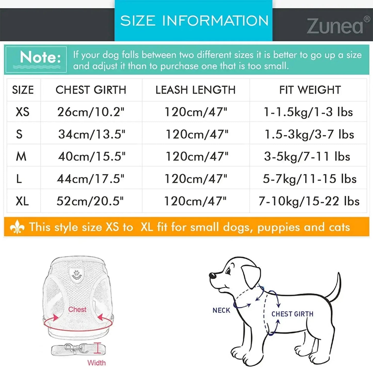 Reflective Adjustable Cat Dog Harness