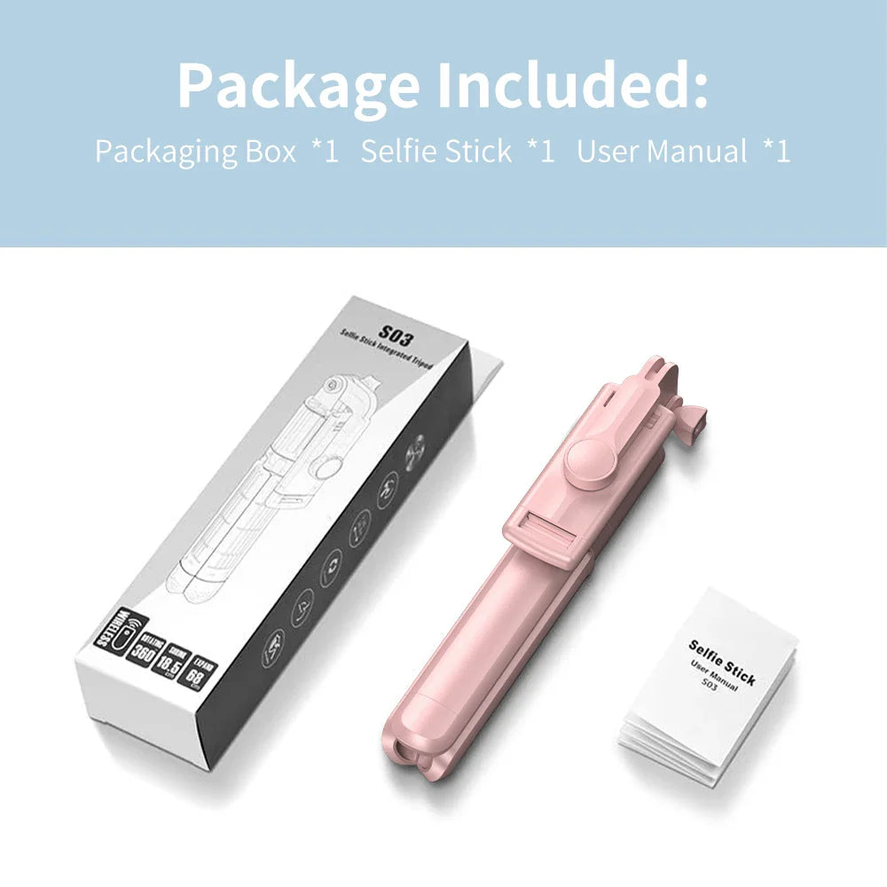 Wireless Selfie Stick Tripod Stand