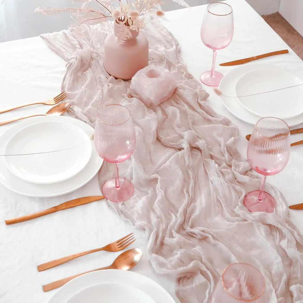 Dusty Pink Wedding Table Runner