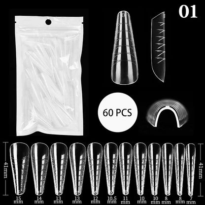 100Pcs Full Cover Nail Tips