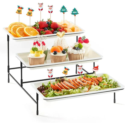 White Tiered Party Tray