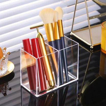2-Grid Transparent Brush Organizer