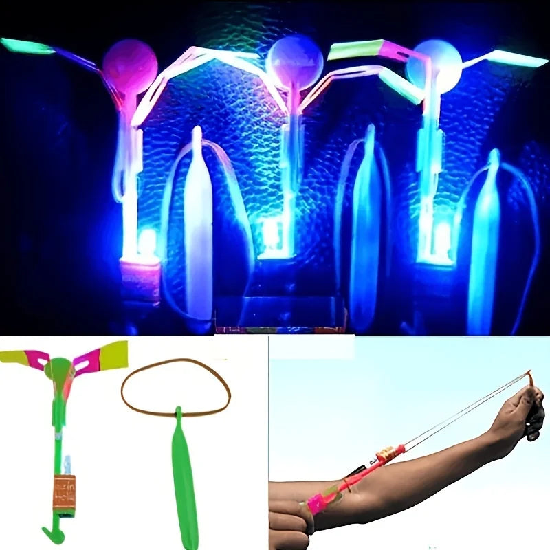 LED Light Rocket Flying Toys