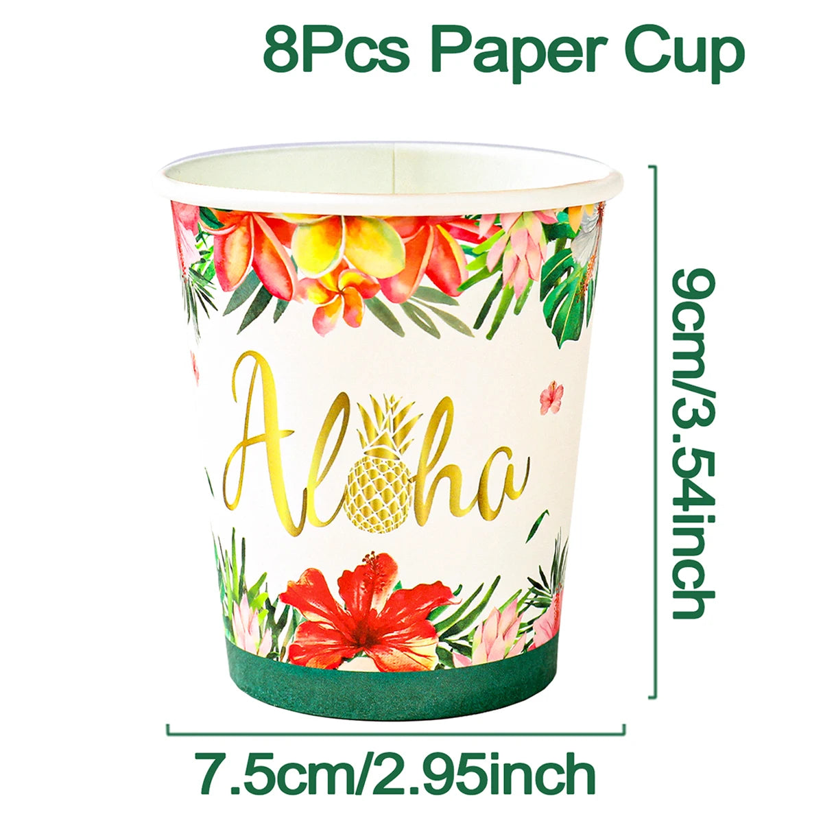 Hawaiian Luau Garland Party Tablecloth