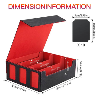 PU Leather Card Storage Box