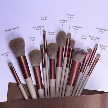 13PCS Essential Makeup Brush Set