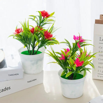 TTCY Mini Potted Bonsai Flowers