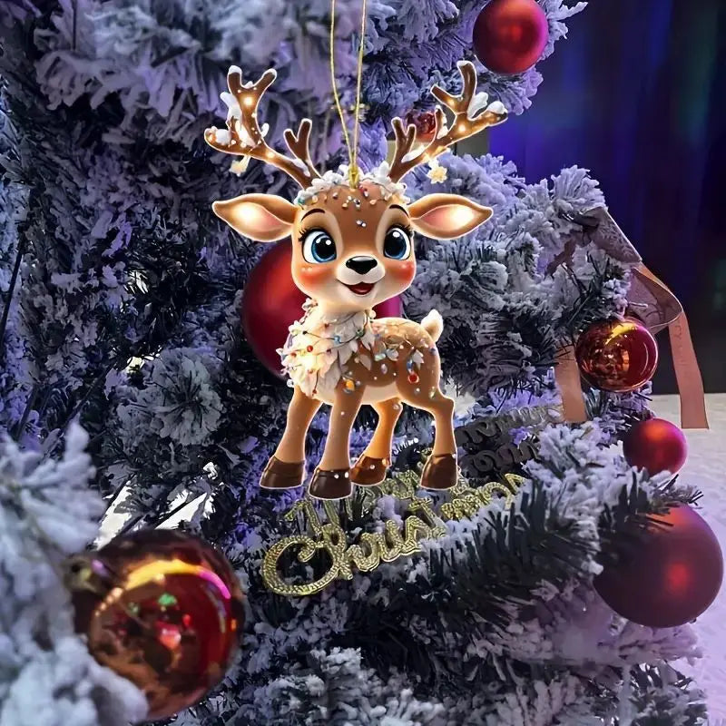 Christmas Acrylic Hanging Ornaments Set