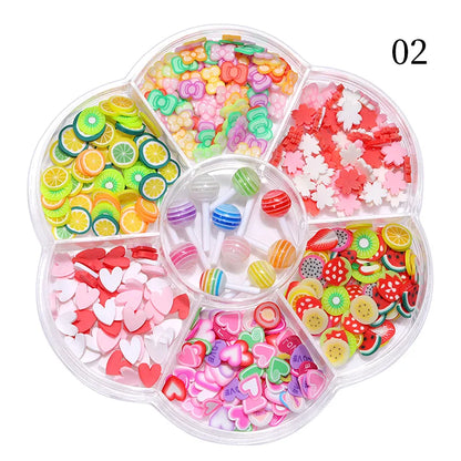 6Grids 3D Nail Art Decorations