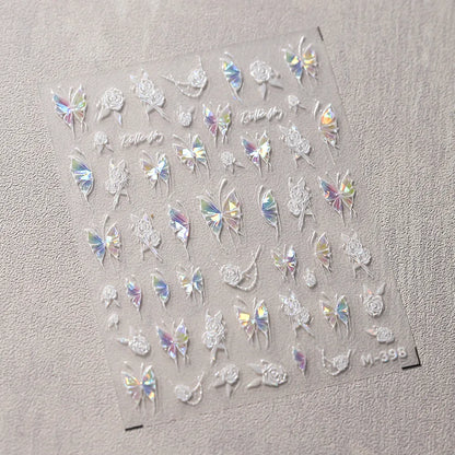 5D Spider Web Nail Sticker