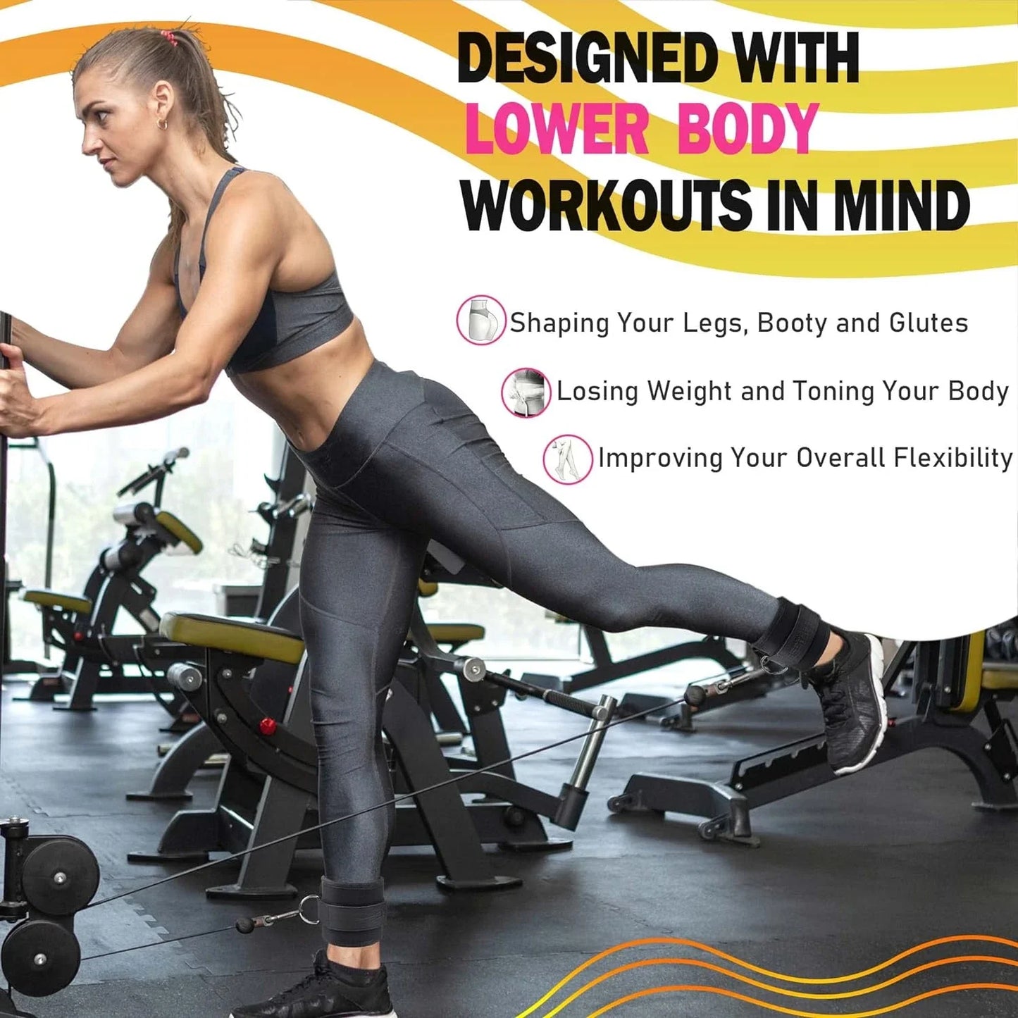 Adjustable Ankle Strap for Workouts