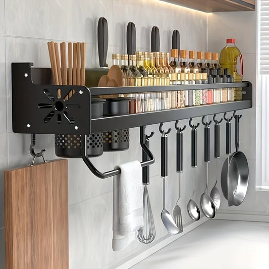 Wall-Mounted Spice Rack Shelf