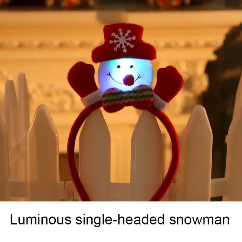 LED Christmas Reindeer Antler Headband