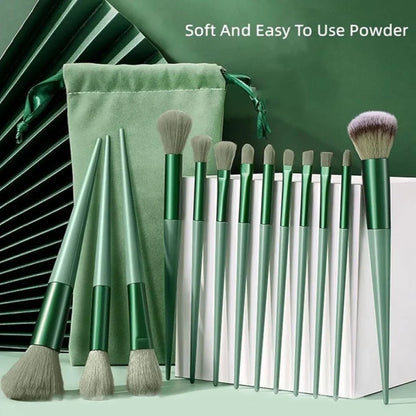 13PCS Four Seasons Green Brush Set
