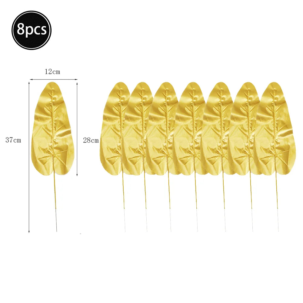 Artificial Tropical Palm Monstera Leaves