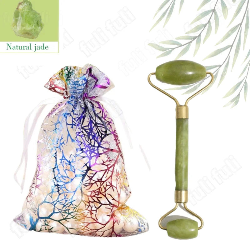 Rose Quartz Jade Roller Set