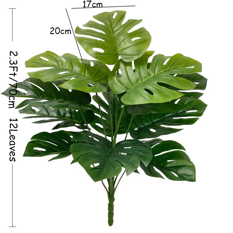 Large Artificial Monstera Tree