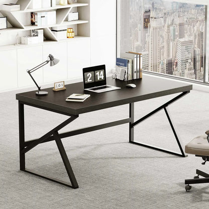 CHENGWEI Rustic Industrial Home Office Desk