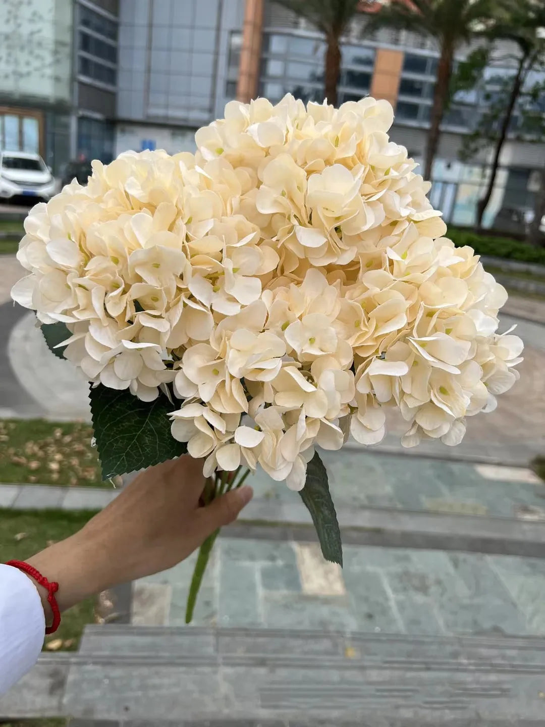 Large White Pink Hydrangea Bouquet