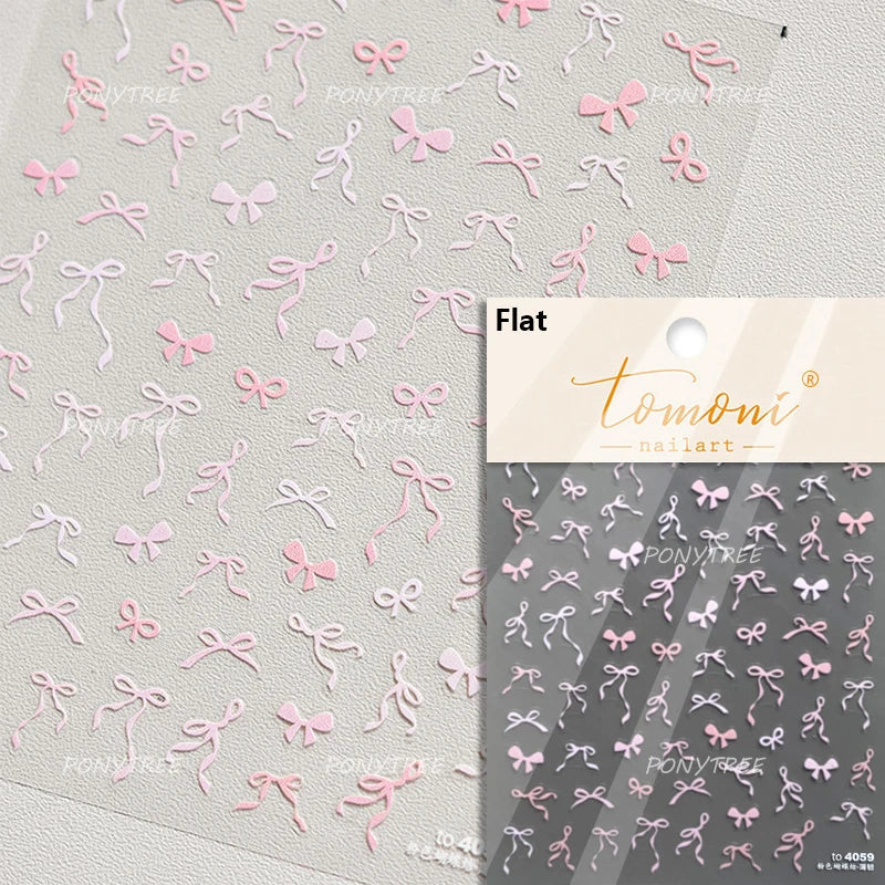 Bowknot 3D Nail Art Stickers