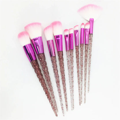 10PCS Unicorn Diamond Brush Set