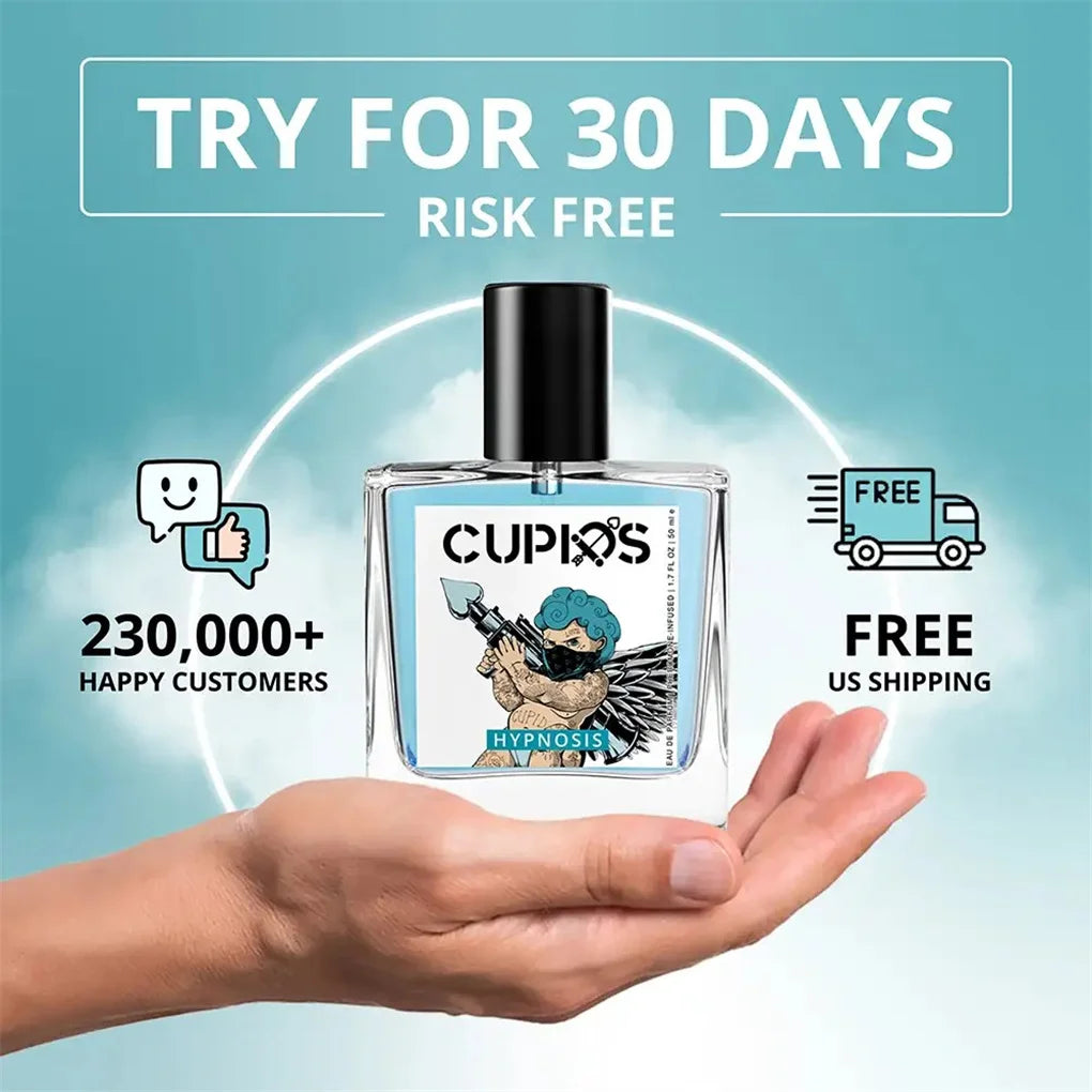 50ml Cupid Original Hypnosis 2.0 Pheromone-Infused Cologne For Men Spray - Pheromone Perfume For Men Fragrance - Best Gifts